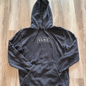 Vans Black Pullover Hoodie with White Logo